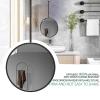 Liyadolaam Bathroom Mirror Ceiling Hanging Floating Round Mirror, Bedrooms and Living Room Modern Decor, Dressers Vanity Make-up Mirrors with Ceiling Mounted Boom (Size : Diameter-40CM/15.7INCH) view 4