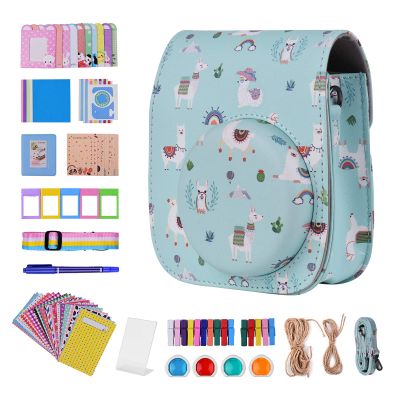 Andoer 12-in-1 Instant Camera Accessories Bundle Kit Replacement for Fujifilm Instax Mini 11 with Camera Bag/Camera Strap/Photo Album/Photo Clips/Photo Frame/Hanging String/Stickers/Pen/Filters