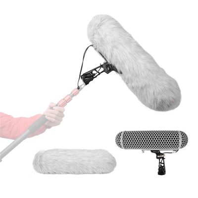 Andoer Microphone Windshield Cage + Windshield + Shock Absorber Suspension System Compatible with NTG1 / NTG2 / NTG3 / NTG4 / NTG4 + Microphones