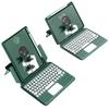 KMXDD Magnetic Keyboard Case Compatible with iPad 6th 5th Generation Air 2 Pro 9.7 inch Clear Case Touchpad Keyboard Portrait Mode Detachable Keyboard,DarkGreen view 1