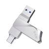 SSK 256GB USB C Flash Drive Dual Drive 2 in 1 OTG USB A 3.2 Gen 1 + Type C Memory Stick Thumb Drive, Thunderbolt Pendrive up to 200MB/s Transfer Speed Photo Stick for Android Phones/Tablets/Mac/Laptop view 1