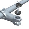 Cestbon Gravity Cap Computer Mount for Garmin Edge Wahoo Elemnt Mini Blot Roam Bryton Rider Stages Dash Bicycle Stem Headset Top Cap Mount Black view 2