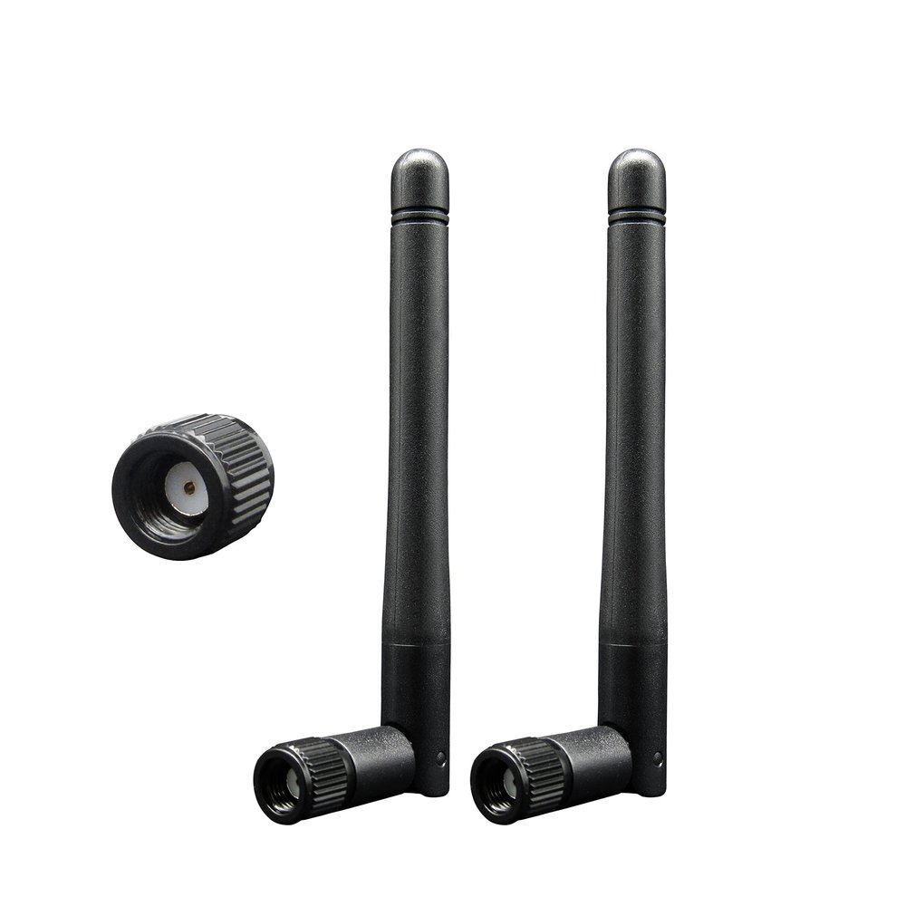 Rydocyee WiFi Antenna PC Bluetooth Antenna, WiFi 6 Dual Band 2.4Ghz 5Ghz 5.8Ghz 3dBi with RP-SMA Male (with No Pin) for Gaming Motherboard, RV Camera, Mini PCIE M.2 Wireless Card, Router -2 Pack