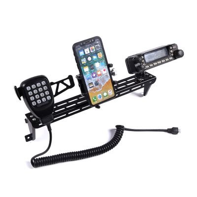 LLKUANG Center Console Car Phone Mount/Walkie Talkie Mount/Radio Mount for Toyot@ FJ Cruiser 2007-2021,Car Dash Panel Multifunctional Track Mobile Phone Holder,Navigation Bracket