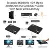 SIIG HDMI KVM Extender Over CAT6/6e/7 Cable - 4K@60Hz, up to 230ft, HDMI loopout, USB Ports for Keyboard/Mouse, Touch Screen Panel, S/PDIF Audio Extraction, Transmitter & Receiver Kit (CE-H27811-S1) view 4