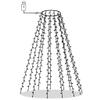 vidaXL Blue LED Christmas Tree Net Lights with 210 High-Powered LEDs, 8 Lighting Effects, Water- for Indoor/Outdoor Use, 82.7" Suitable Tree Height view 2