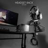 Bauhutte Headset Tower BHP-S200-BK Headphone Stand Controller Stand Desktop Under Desk Storage Clamp Fixed view 2