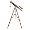 Vintage Marine Tripod Reflecting Double Barrel Telescope Antique Nautical Unique Eyepiece Full Brass Stand view 4