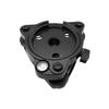Black Three-jaw Tribrach Without Optical Plummet for Total Station GPS Surveying view 3