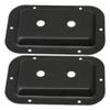 BQLZR Steel Recessed Headphone Jack Plate 1/4inch Black for Speaker Cabinets Pack of 2 view 1