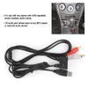 USB Extension Wire Connection Kit,USB to 3.5mm Aux Cable, Cable Adapter Cord USB AUX Stereo Female to 2 RCA Male Cable for Car Boat Motorcycle, USB to 3.5mm Aux Cable,USB Extension Wire ConnectiA view 2