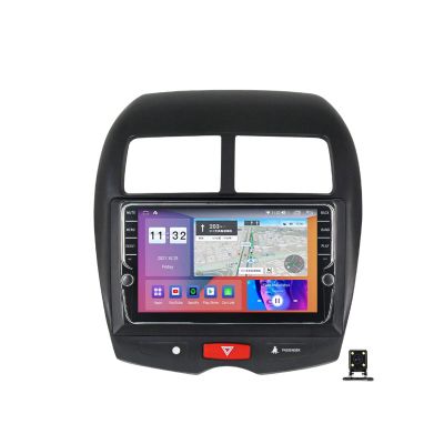 ZYLR Car Stereo 9 Inch Car MP5 Player for Mitsubishi ASX 2010-2016 Support Steering Wheel Control/Carplay/Android Auto/DSP/RDS FM Car Radio with Backup Camera and Power Adapter,K200s 2g+32g