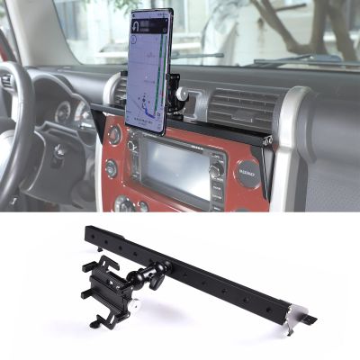LLKUANG Center Console Car Phone Mount/Walkie Talkie Mount/Radio Mount for Toyot@ FJ Cruiser 2007-2021,Car Dash Panel Multifunctional Track Mobile Phone Holder,Navigation Bracket