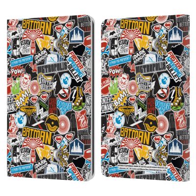 Head Case Designs Officially Licensed Batman V Superman: Dawn of Justice Sticker Collage Graphics Leather Wallet Case Compatible with Kindle Paperwhite 1/2 / 3