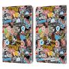 Head Case Designs Officially Licensed Batman V Superman: Dawn of Justice Sticker Collage Graphics Leather Wallet Case Compatible with Kindle Paperwhite 1/2 / 3 view 1