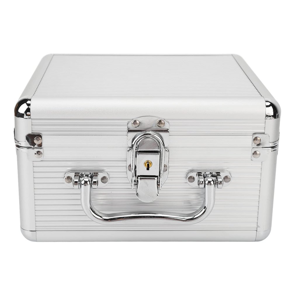 20 Bays 2.5in Hard Drive Storage Box with Safety Lock 2 Keys ABS Handle Shockproof Hard Drive Case with Cushioning Pad and Handle, Suitable for 2.5in Hard Drives