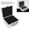 20 Bays 2.5in Hard Drive Storage Box with Safety Lock 2 Keys ABS Handle Shockproof Hard Drive Case with Cushioning Pad and Handle, Suitable for 2.5in Hard Drives view 3