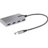 StarTech.com 4-Port USB Hub - USB 3.0 5Gbps, Bus Powered, USB-A to 4X USB-A Hub w/Optional Auxiliary Power Input - Portable Desktop/Laptop USB Hub, 1ft/30cm Cable, USB Expansion Hub (5G4AB-USB-A-HUB) view 4