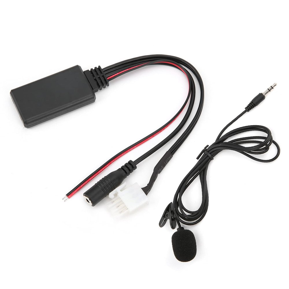 POCREATION Car Audio Cable,DC 12V Car Audio Cable AUX Bluetooth 5.0 Adapter Replacement for Goldwing GL1800