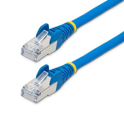 StarTech.com Category 6A LAN Cable / 7.5m/Blue/LSZH (Low Smoke Zero Halogen)/10GbE 500MHz/100W PoE++/S/FTP/ETL Certified/Snag Proof RJ45 Connector/Halogen Free CAT6A Wired LAN Network Ethernet Cable