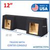 12" Dual Sub Box for Solo Baric Subs for Chevy Silverado Single Cab/Regular Cab Subwoofer Enclosure Speaker Box Ground Shaker view 2