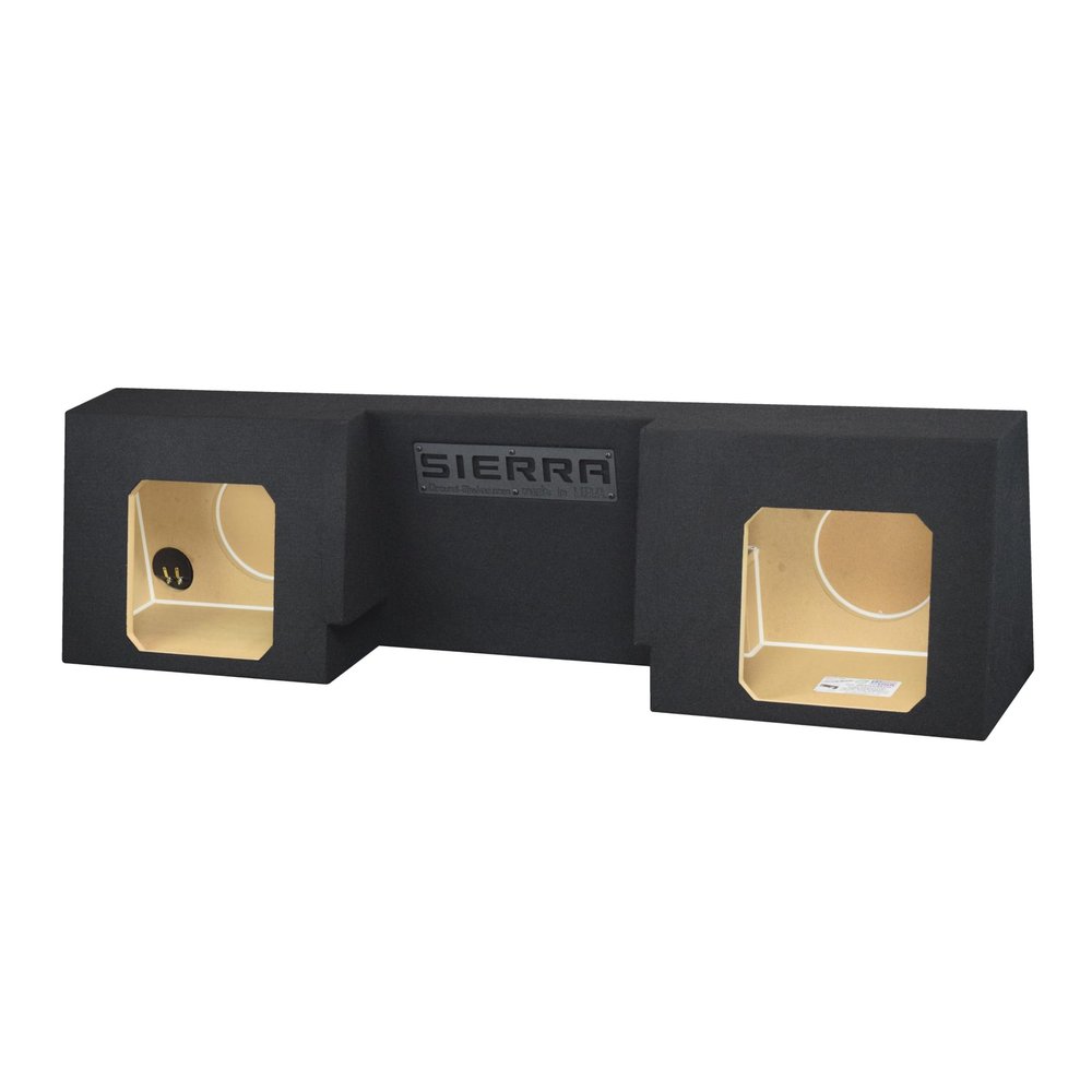 10" Dual Sub Box for Solo Baric Subs for Sierra Single Cab/Regular Cab Subwoofer Enclosure Speaker Box Ground Shaker