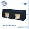 10" Dual Sealed Sub Box for Solo Baric L7S L7R L7T Subs Subwoofer Enclosure for Regular Cab Trucks Speaker Box Ground Shaker view 2