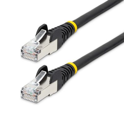 StarTech.com Category 6A LAN Cable / 3M / Black/LSZH (Low Smoke Zero Halogen) / 10GbE 500MHz/100W PoE++/S/FTP/ETL Certified/Snag Proof RJ45 Connector/Halogen Free CAT6A Wired LAN Network Ethernet