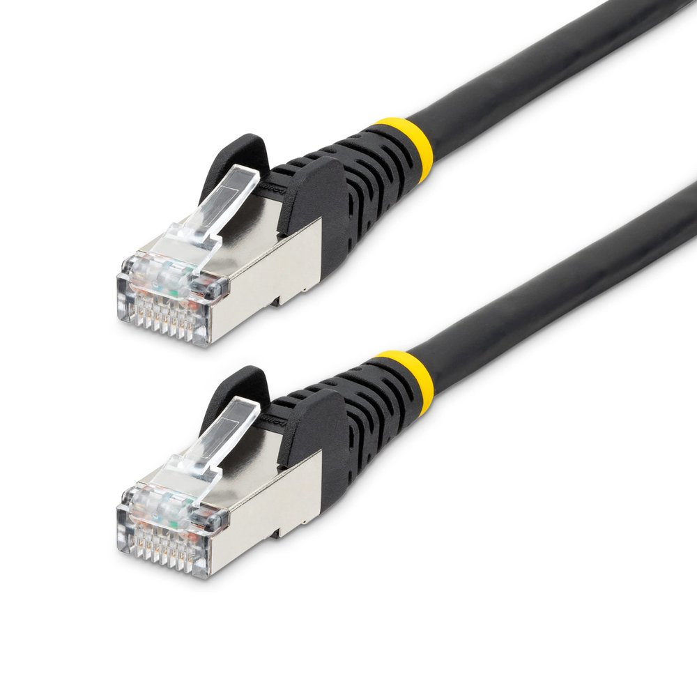 StarTech.com Category 6A LAN Cable / 3M / Black/LSZH (Low Smoke Zero Halogen) / 10GbE 500MHz/100W PoE++/S/FTP/ETL Certified/Snag Proof RJ45 Connector/Halogen Free CAT6A Wired LAN Network Ethernet