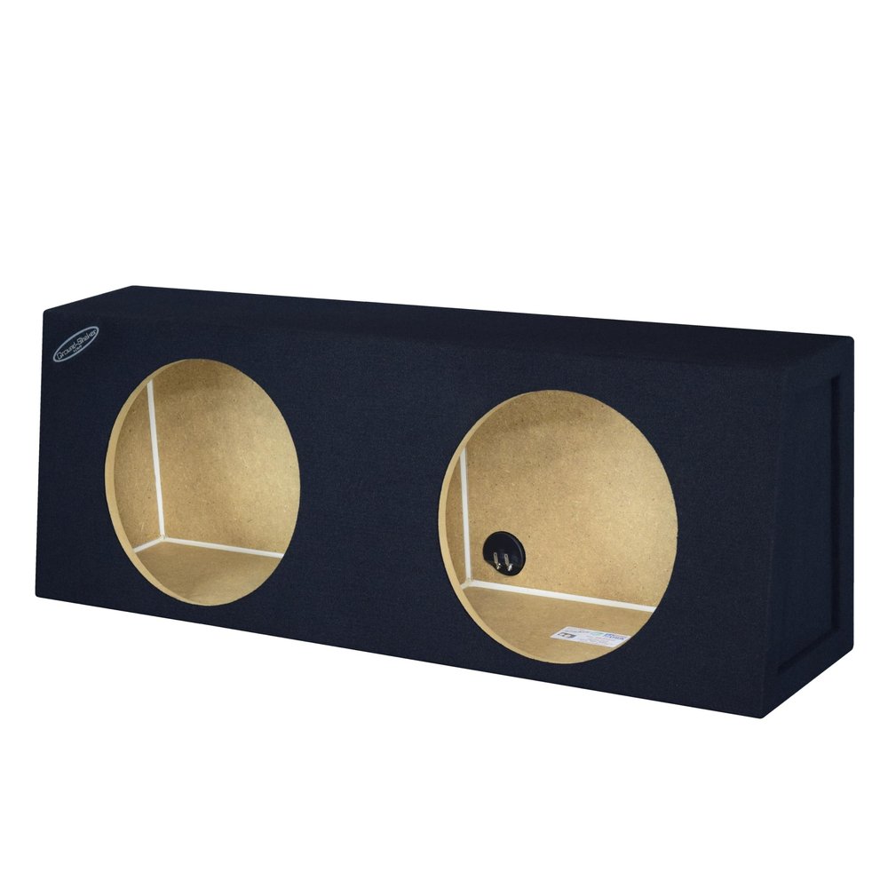 15" Dual Sealed Sub Box Subwoofer Enclosure for Regular Cab Trucks Speaker Box