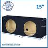 15" Dual Sealed Sub Box Subwoofer Enclosure for Regular Cab Trucks Speaker Box view 2