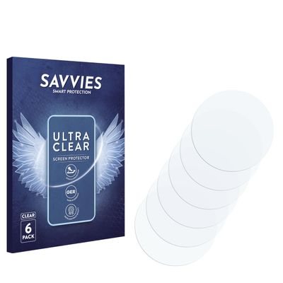 savvies Screen Protector Compatible with Lemfo Lem16 Protection Film Clear 6-Pack