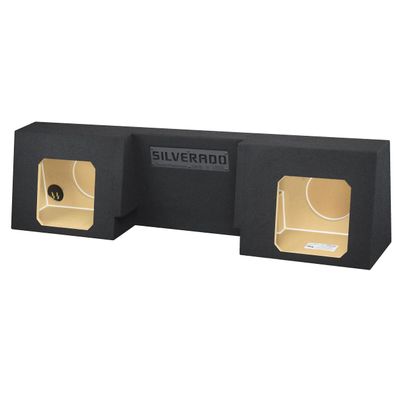 10" Dual Sub Box for Solo Baric Subs for Chevy Silverado Single Cab/Regular Cab Subwoofer Enclosure Speaker Box Ground Shaker