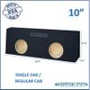 10" X - Large Sealed Sub Box Subwoofer Enclosure Single Cab/Regular Cab Speaker Box Ground Shaker view 2
