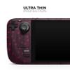 Design Skinz - Compatible with Steam Deck - Skin Decal Protective Scratch-Resistant Removable Vinyl Wrap Cover - Falling Micro Hearts Over Burgundy Planks of Wood view 4