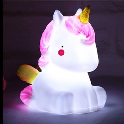 Winston Trading Unicorn Night Light LED Kids Cute Head Lamp Table Lights Decor Baby Gift Kids Night Lights for Bedroom (Color May Vary)