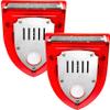 keeda Solar Warning Light Sensitive 129dB Security Alarm Light Gunshot Sounds & Dog Barking Strobe Alerts Light with Motion Sensor for Farm Barn Yard (Pack of 2) view 1