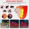keeda Solar Warning Light Sensitive 129dB Security Alarm Light Gunshot Sounds & Dog Barking Strobe Alerts Light with Motion Sensor for Farm Barn Yard (Pack of 2) view 2
