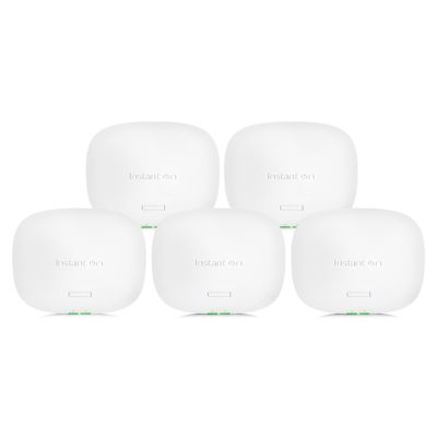 HPE Networking Instant On Access Point AP25 4x4 WiFi 6 Indoor Wireless Access Point (5 Pack) | Power Source Not Included | US Model (R9B27A-5PACK)