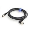 Eonvic CCD Camera Power Cable Hirose 12 Pin Male to 12 Pin Female Right Angle High Flexible Cable for Hitachi Panasonic Sony CCD CCXC DXC-950 DXC-990 DXC-990P Industrial Camera 5m view 1
