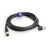 Eonvic CCD Camera Power Cable Hirose 12 Pin Male to 12 Pin Female Right Angle High Flexible Cable for Hitachi Panasonic Sony CCD CCXC DXC-950 DXC-990 DXC-990P Industrial Camera 5m view 2
