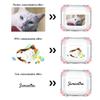 AnNengJing Custom Photo Name AirPods 3 Case with Keychain,Personalized Soft Clear TPU AirPods 3rd Gen Case Cover (Pink) view 2