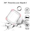 AnNengJing Custom Photo Name AirPods 3 Case with Keychain,Personalized Soft Clear TPU AirPods 3rd Gen Case Cover (Pink) view 4