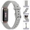 3 Pack Bands Compatible with Fitbit Luxe Women Men, Soft Silicone Wristband Replacement Strap for Fitbit Luxe/Luxe Special Edition Fitness Tracker, Large, Black+White+Gray view 2