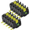 NineLeaf 10 Pack Compatible for ptouch HSe-641 HSe641 HS-641 HS641 AHS-641 Yellow 17.7mm 3/4 inch 0.69'' Heat Shrink Tubes for PT-E300 PT-E500 PT-P700 PT-P710BT PT-P750W Label Maker Tapes view 1