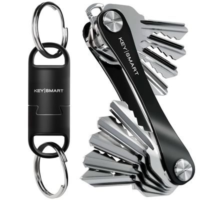 KeySmart Original (Black 14 Keys) & MagConnect Pro (Black 1-Pack)