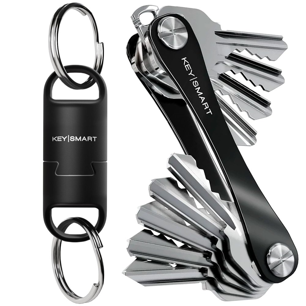 KeySmart Original (Black 14 Keys) & MagConnect Pro (Black 1-Pack)