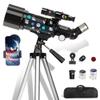Telescope for Kids Adults Astronomy Beginners Over 8 Years Old, 70mm400mm Aperture Astronomical Refractor Telescopes with Phone Adapter & Wireless Remote, Astronomy Space for Christmas Birthday view 1