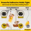 Rugged, Stylish Adhesive XL Zip Tie Mounts 100 Pack. Premium 1.5in Sticky Back Ziptie, Cord, and Cable Management Anchor Clips. Easy Peel and Stick Mounting Bases With Hanging Organizer Box Dispenser view 2