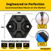 Rugged, Stylish Adhesive XL Zip Tie Mounts 100 Pack. Premium 1.5in Sticky Back Ziptie, Cord, and Cable Management Anchor Clips. Easy Peel and Stick Mounting Bases With Hanging Organizer Box Dispenser view 3